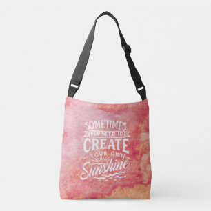 Bolsa Ajustável Crie Sua Própria Tinta Cor-de-Rosa Letroz, Com Mão