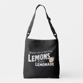 Bolsa Ajustável Cross-Body Bag Lemonade Quote Stylish Streetwear