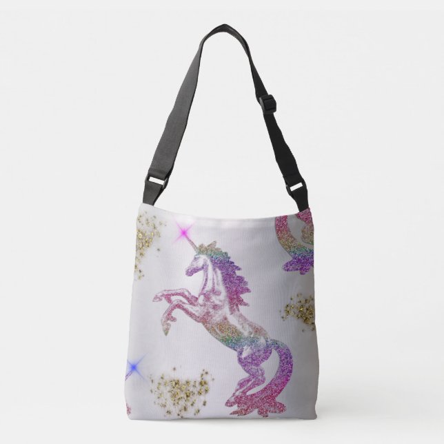 Bolsa Ajustável Crystal Rainbow Unicorn (Frente)