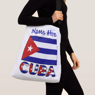 Bolsa Ajustável Cuba Azul Escuro Bandeira Cubana Azul Personalizad