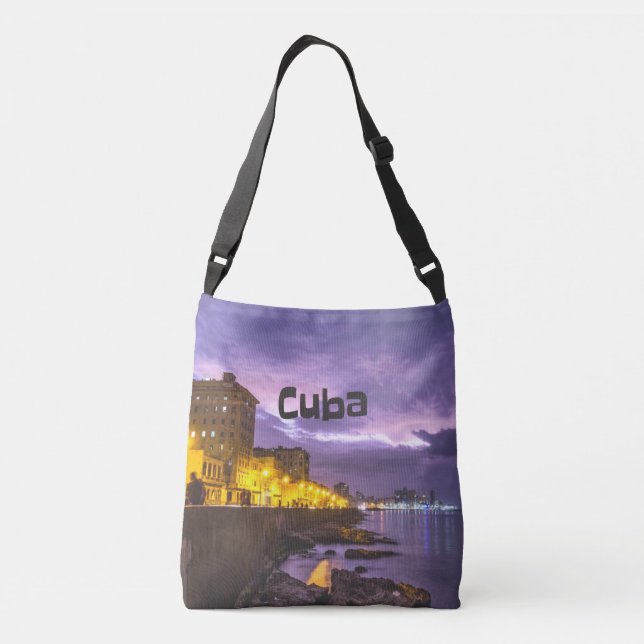 Bolsa Ajustável Cubana Havana - Praias À Noite (Verso)