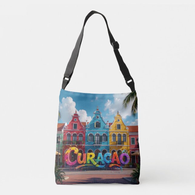 Bolsa Ajustável curacao em azul (Verso)