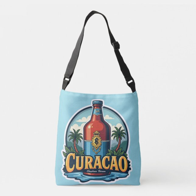Bolsa Ajustável curacao em azul (Verso)