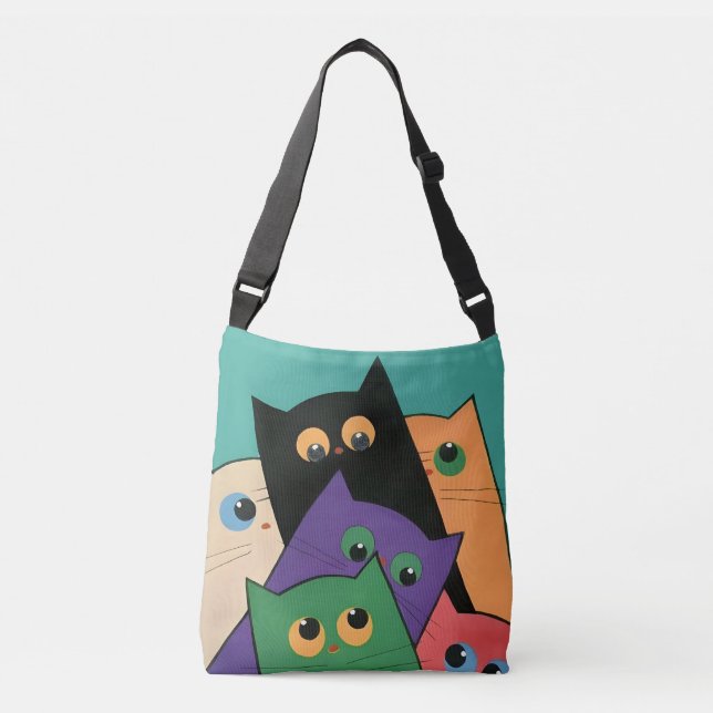 Bolsa Ajustável Curious Cats (Frente)