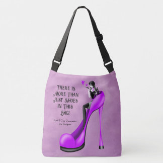 Bolsa Ajustável Custom Slogan Fashionable Lady in Stiletto