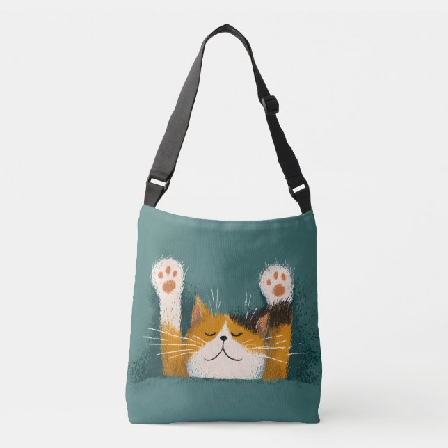 Bolsa Ajustável Cute Funny Cat Nap (Frente)