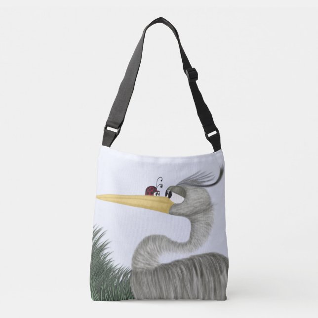 Bolsa Ajustável Cute Heron e Ladybug (Frente)
