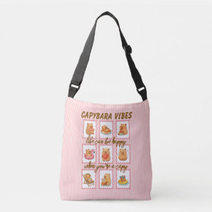 Bolsa Ajustável Cute Life é Feliz como um Capy VIBES DE CAPIVARA