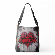 Cyberpunk Grafite Crossbody Bag