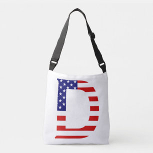 Bolsa Ajustável D Monograma sobreposto no cbcnt Flag EUA