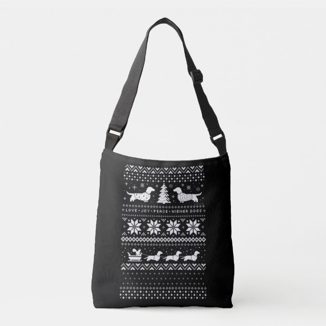 Bolsa Ajustável Dachshances Natal (Frente)