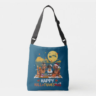 Bolsa Ajustável Dachshund Happy Hallothanksmas Halloween Graças