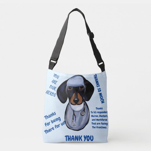 BOLSA AJUSTÁVEL DACHSHUND MÉDICO (Frente)