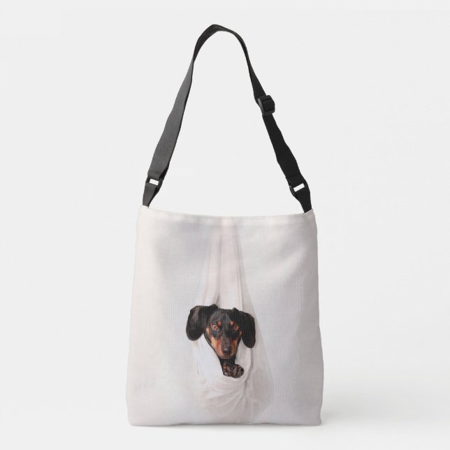 Bolsa Ajustável Dachshund Puppy em Hammock Cachorro Bonito Adoráve (Verso)