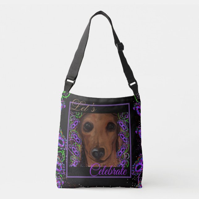 Bolsa Ajustável Dachshund Vermelho (Frente)
