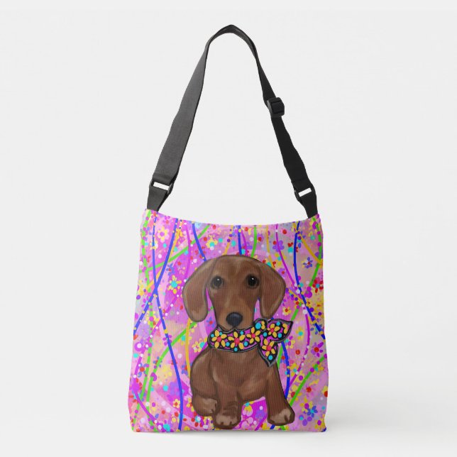 Bolsa Ajustável Dachshund Vermelho (Frente)