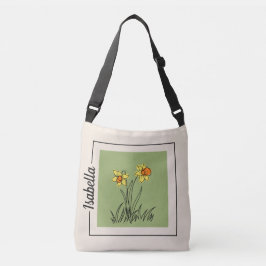 Bolsa Ajustável Daffodil Art Crossbody Bag