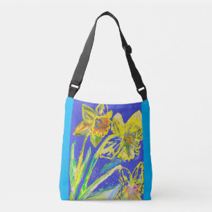 Bolsa Ajustável Daffodil Watercolor Painting flower Bag