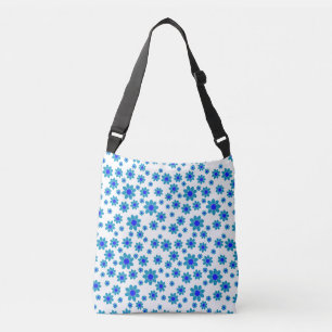 Bolsa Ajustável Daisies Azuis   Padrão De Daisy Repetitiva Floral