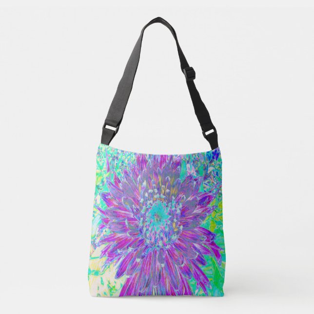 Bolsa Ajustável Dália Azul-Roxo e Ovo de Robin (Frente)