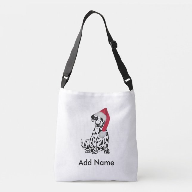 Bolsa Ajustável Dalmaciano de Natal Personalizado (Verso)