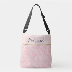 Bolsa Ajustável Damasco rosa e amarelo personalizado
