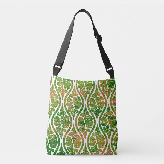 Bolsa Ajustável Damasco Verde (Frente)