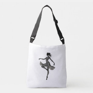 Bolsa Ajustável Dançarina balé Zebra Ballerina Dança Meninas