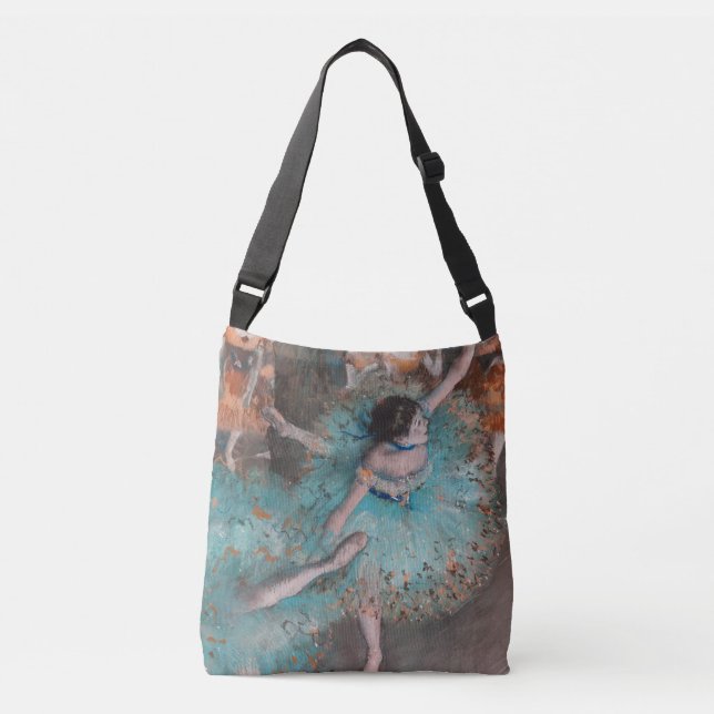Bolsa Ajustável Dançarino Verde de Dançarina Edgar Degas Balançand (Frente)