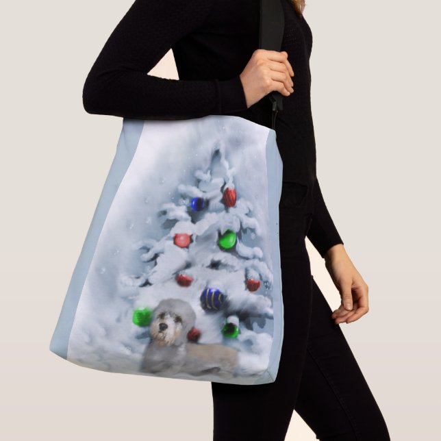 Bolsa Ajustável Dandie Dinmont Terrier Christmas (Close Up)