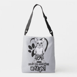 Bolsa Ajustável Dapper Doggo: Chihuahua com Swag