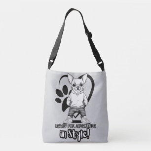 Bolsa Ajustável Dapper Doggo: Chihuahua com Swag