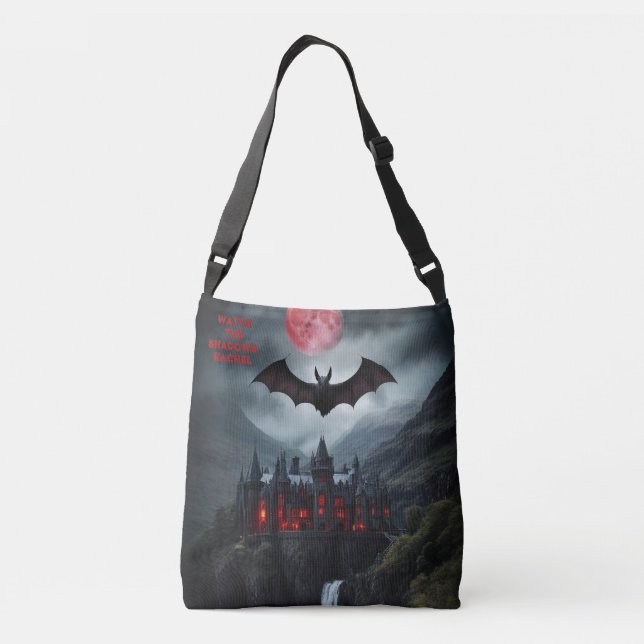 Bolsa Ajustável Dark Romance Vampire Book Club Add Name Gift (Verso)