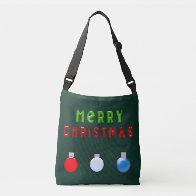 Bolsa Ajustável decorações de Natal alegres (Frente)