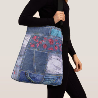 Bolsa Ajustável Denim Patchwork Inspirado