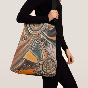 Bolsa Ajustável Desenhado à Mão por EDDArt - Pensamentos 1