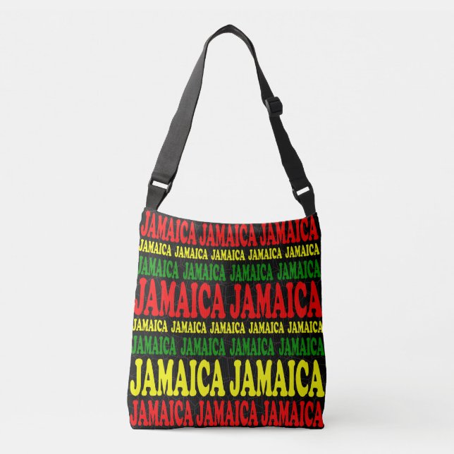 Bolsa Ajustável Desenhista amarelo verde vermelho de Jamaica (Frente)
