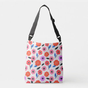 Bolsa Ajustável Desenho à mão de padrão de flores