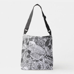 Bolsa Ajustável Desenho de pintura zebra e rosa