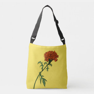 Bolsa Ajustável Desenho de Tinta da Flor Marigold Francês