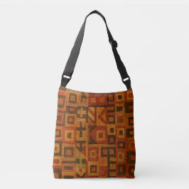Bolsa Ajustável Desenho Tribal Boho Laranja
