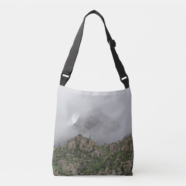 Bolsa Ajustável Desert Landscape Photo Morning Fog (Frente)