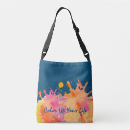 Bolsa Ajustável Design Abstrato de na moda Watercolor Splatter