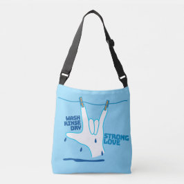 Bolsa Ajustável Design ASL - Lavar, Enxaguar e Secar o Amor ILY