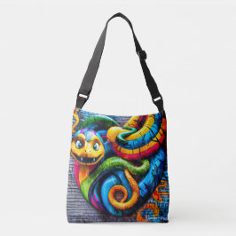 Bolsa Ajustável design cobra de estilo grafite do