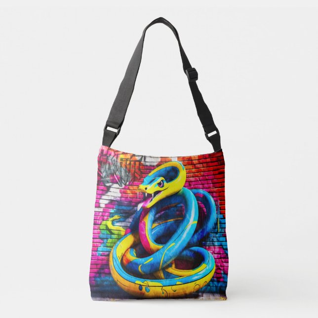Bolsa Ajustável design cobra de estilo grafite do (Frente)