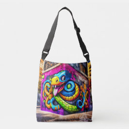 Bolsa Ajustável design cobra de estilo grafite do