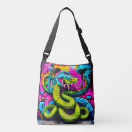 Bolsa Ajustável design cobra de estilo grafite do