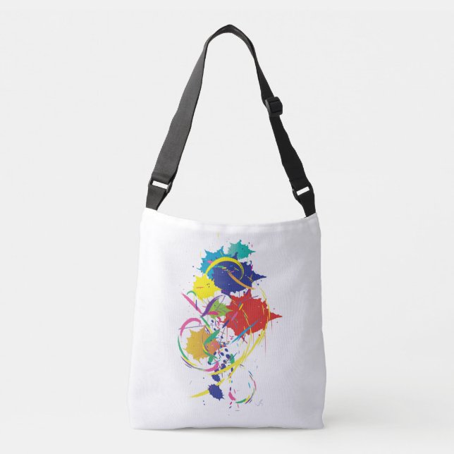 Bolsa Ajustável Design de abstrato Paint Splatter Moderno Legal (Frente)