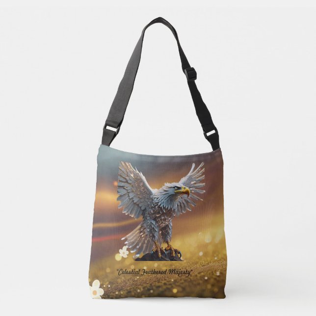 Bolsa Ajustável "Design de Águia Regal Radiante" (Frente)